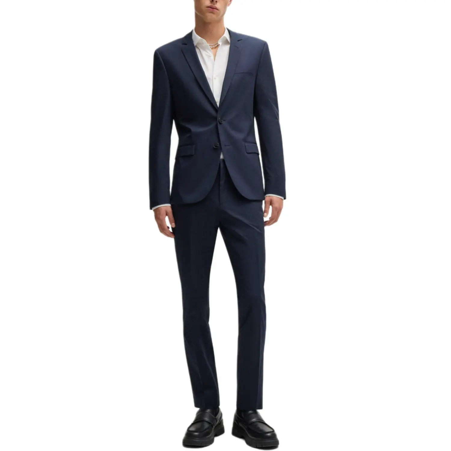 HUGO BOSS Мужской деловой костюм темно-синий
HUGO BOSS Мужской деловой костюм темно-синий