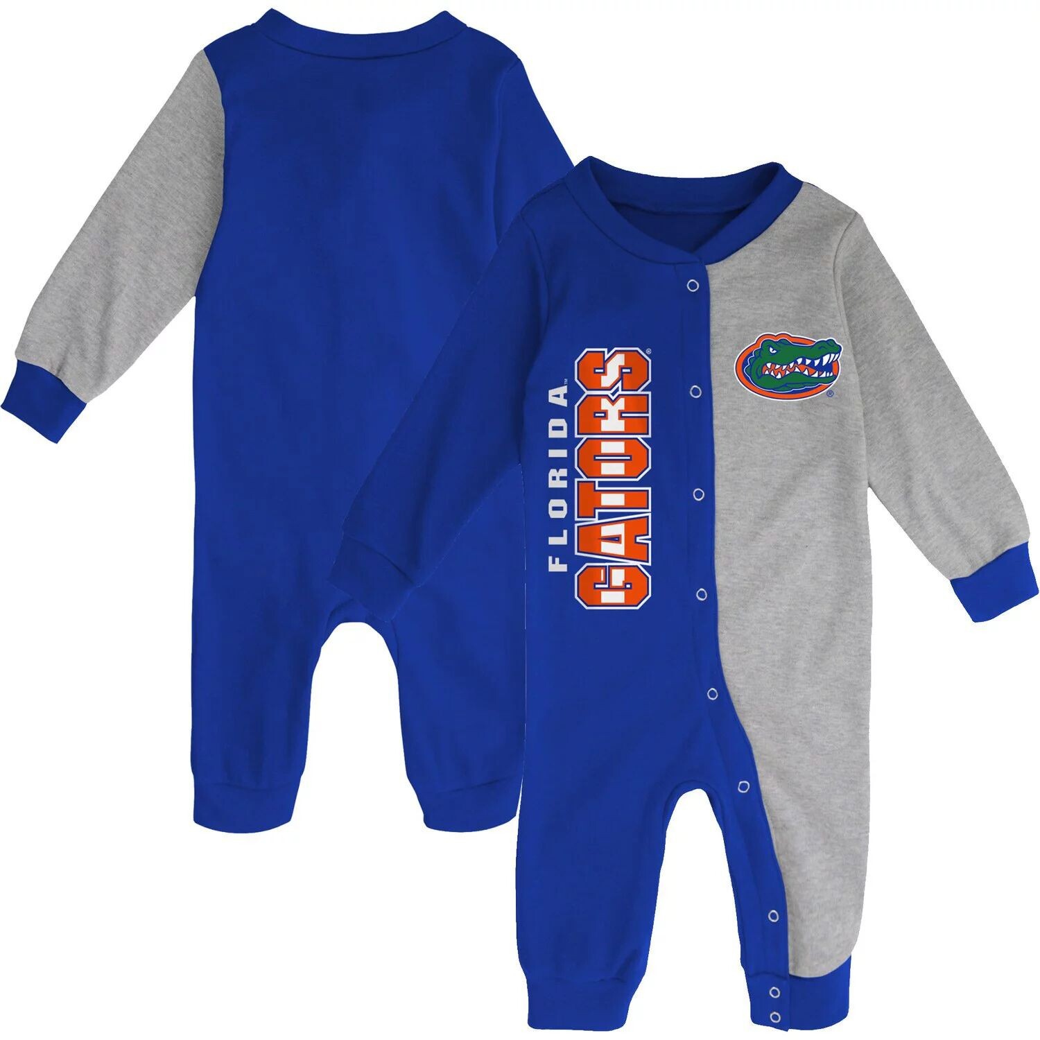 Двухцветная спальная куртка для младенцев Royal/серого цвета Florida Gators Half-Time Outerstuff 
Двухцветная спальная куртка для младенцев Royal/серого цвета Florida Gators Half-Time Outerstuff