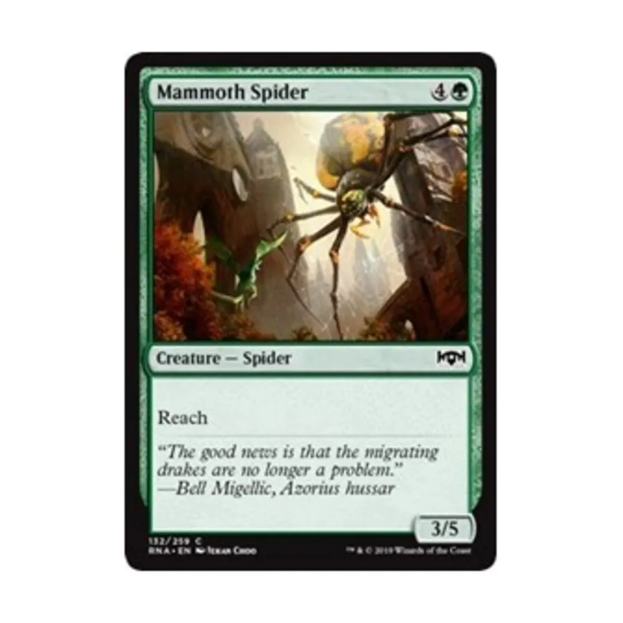 CCG Мамонтовый паук (С), MTG - Ravnica Allegiance
CCG Мамонтовый паук (С), MTG - Ravnica Allegiance