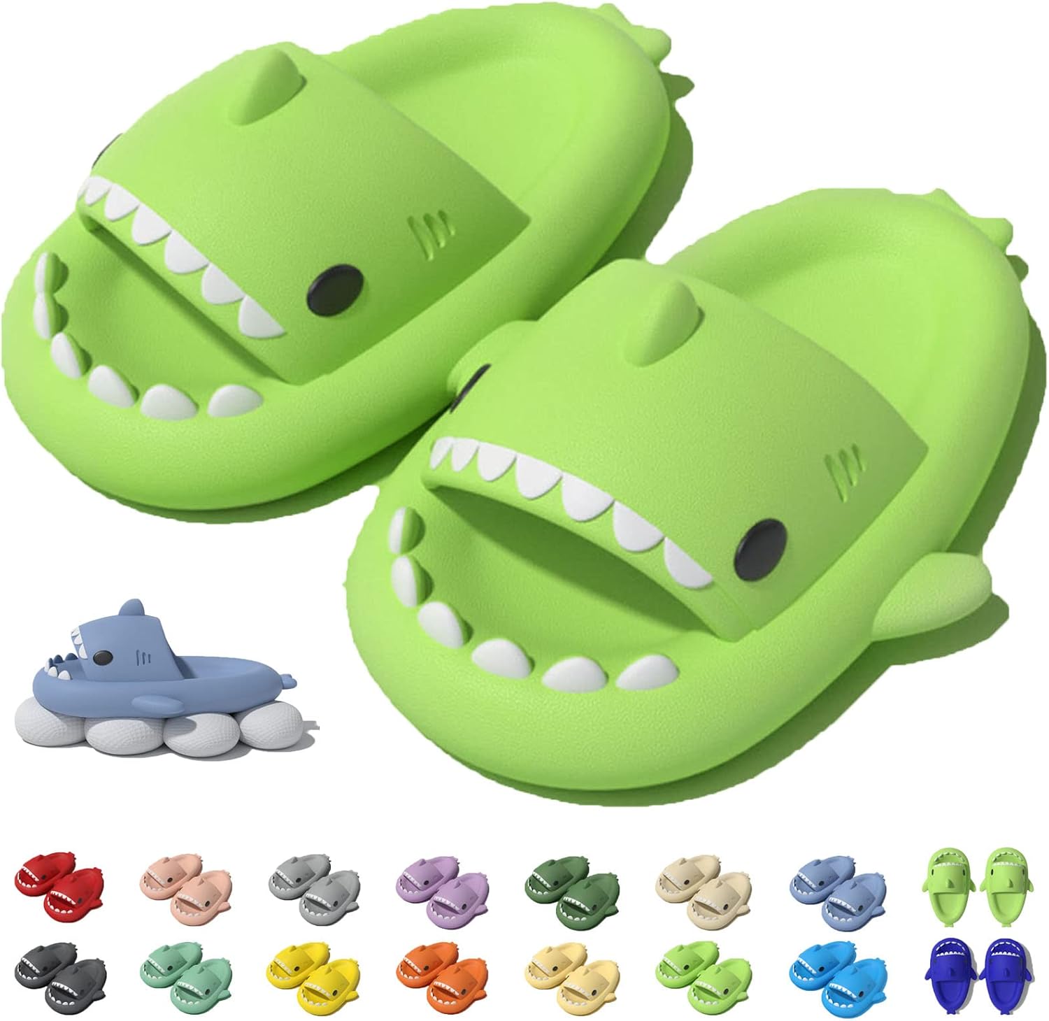 Оригинальные шлепанцы Jfxgjuv Sharky, Нескользящие шлепанцы Shark с подушкой, сандалии для мужчин, женщин и детей, зеленый
Оригинальные шлепанцы Jfxgjuv Sharky, Нескользящие шлепанцы Shark с подушкой, сандалии для мужчин, женщин и детей, зеленый