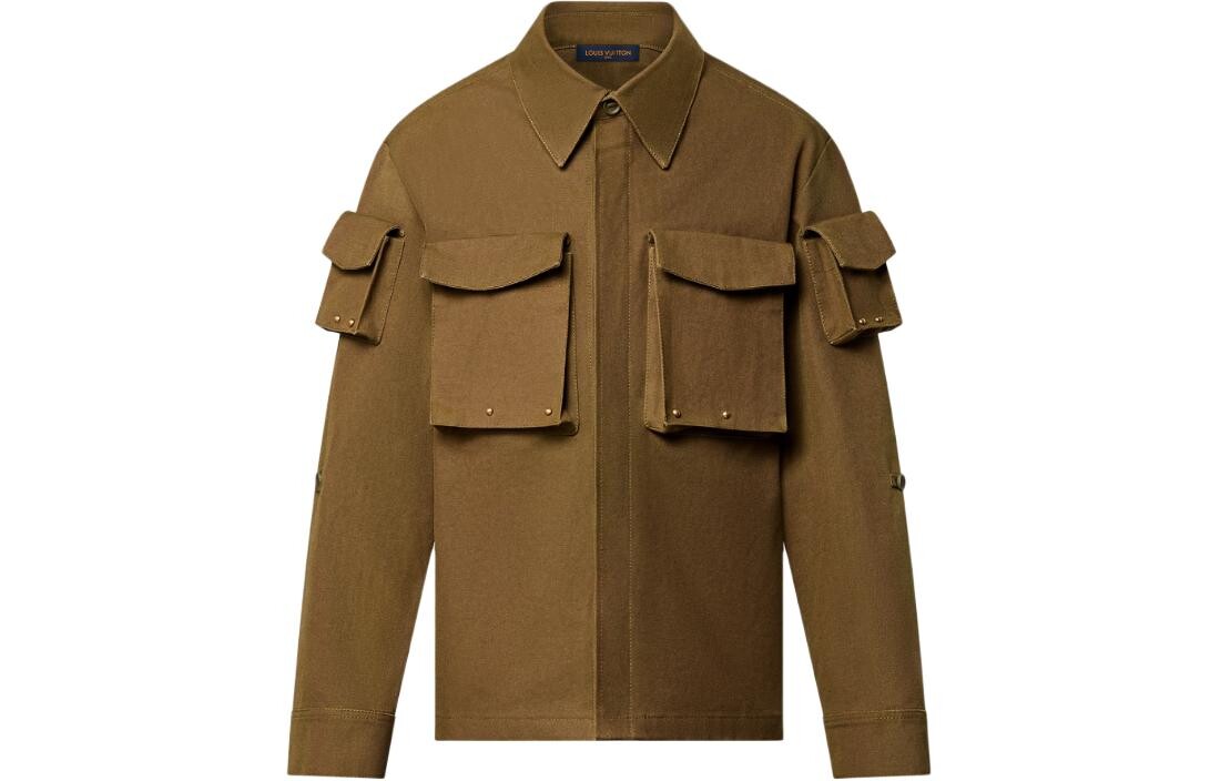 Куртка мужская Louis Vuitton с внешними карманами, коричневый 
Куртка мужская Louis Vuitton с внешними карманами, коричневый
