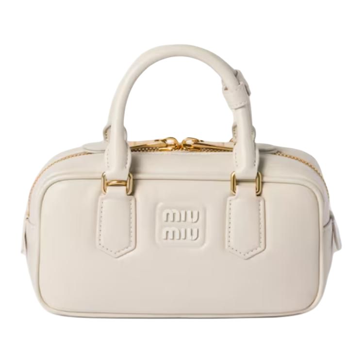 MIU MIU Сумка Аркадия кожаная бостон через плечо кроссбоди женская белая мел
MIU MIU Сумка Аркадия кожаная бостон через плечо кроссбоди женская белая мел