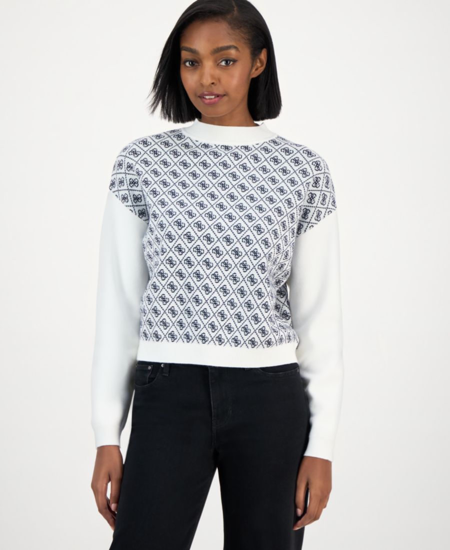 Женский свитер с высоким воротником Aubry GUESS, 4G Cream And Blue
Женский свитер с высоким воротником Aubry GUESS, 4G Cream And Blue