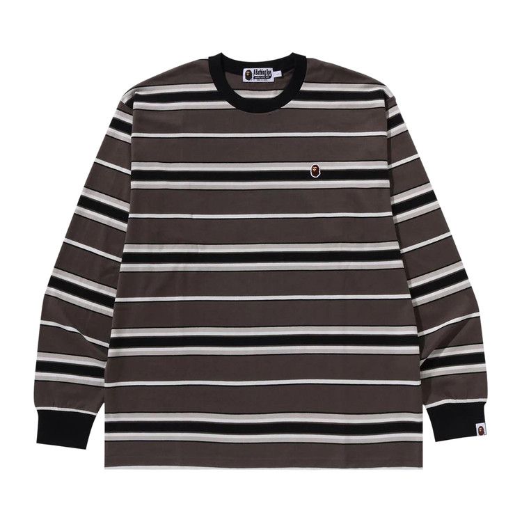 Футболка BAPE Ape Head One Point Stripe Relaxed Fit Long-Sleeve Tee, Black
Футболка BAPE Ape Head One Point Stripe Relaxed Fit Long-Sleeve Tee, Black
