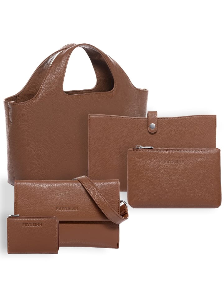 Шоппер FEYNSINN Leder-Add On Handtasche echt Leder Henkel groß Laptop-Hülle tobacco, коричневый
Шоппер FEYNSINN Leder-Add On Handtasche echt Leder Henkel groß Laptop-Hülle tobacco, коричневый