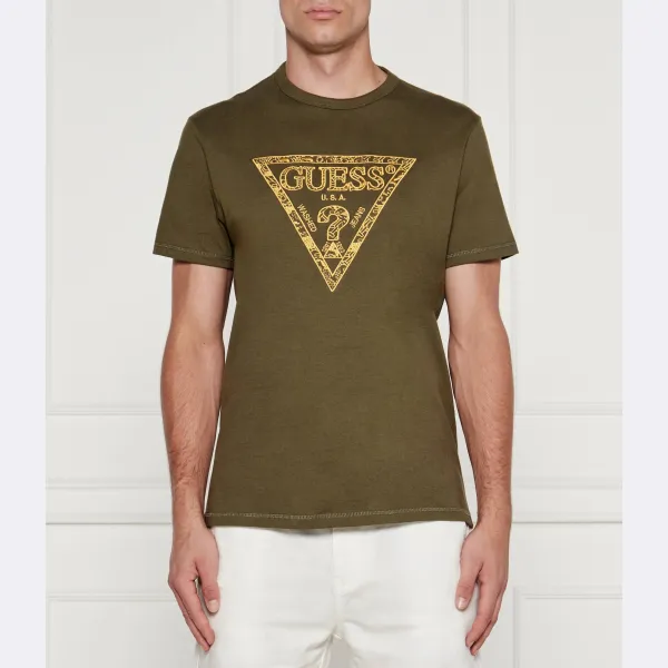 Футболка стандартного кроя Guess, хаки
Футболка стандартного кроя Guess, хаки
