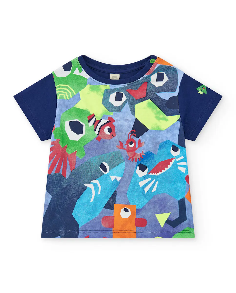 Футболка для мальчика синего цвета с акулами и рыбами Tuc tuc, темно-синий
Футболка для мальчика синего цвета с акулами и рыбами Tuc tuc, темно-синий