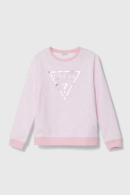 Guess Детская хлопковая толстовка, розовый
Guess Детская хлопковая толстовка, розовый