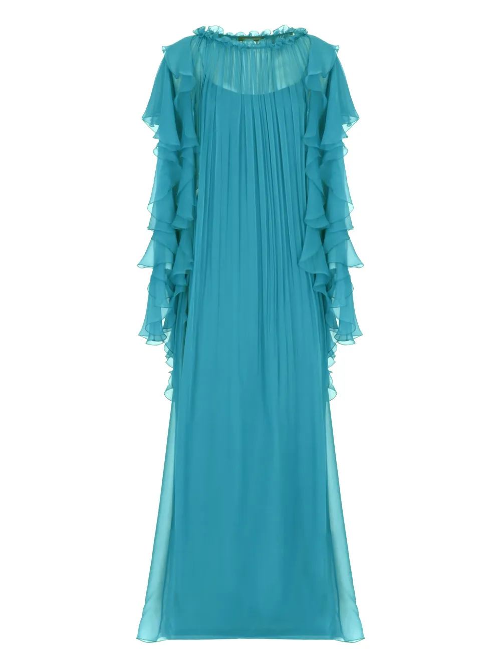 Вечернее платье макси с оборками Alberta Ferretti, синий
Вечернее платье макси с оборками Alberta Ferretti, синий