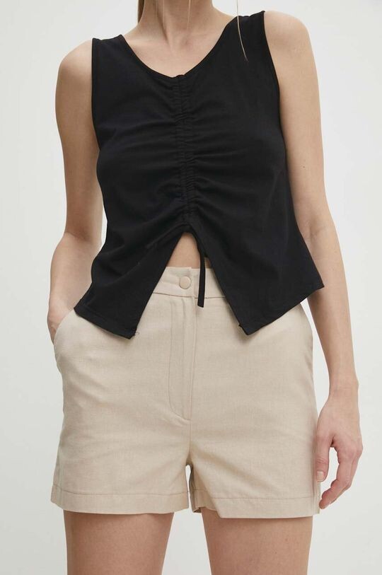 Шорты из смесового льна Answear Lab, бежевый
Шорты из смесового льна Answear Lab, бежевый