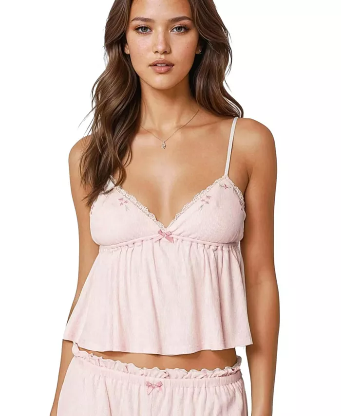 Женская вафельная майка-бэбидолл Dream Edikted, розовый
Женская вафельная майка-бэбидолл Dream Edikted, розовый