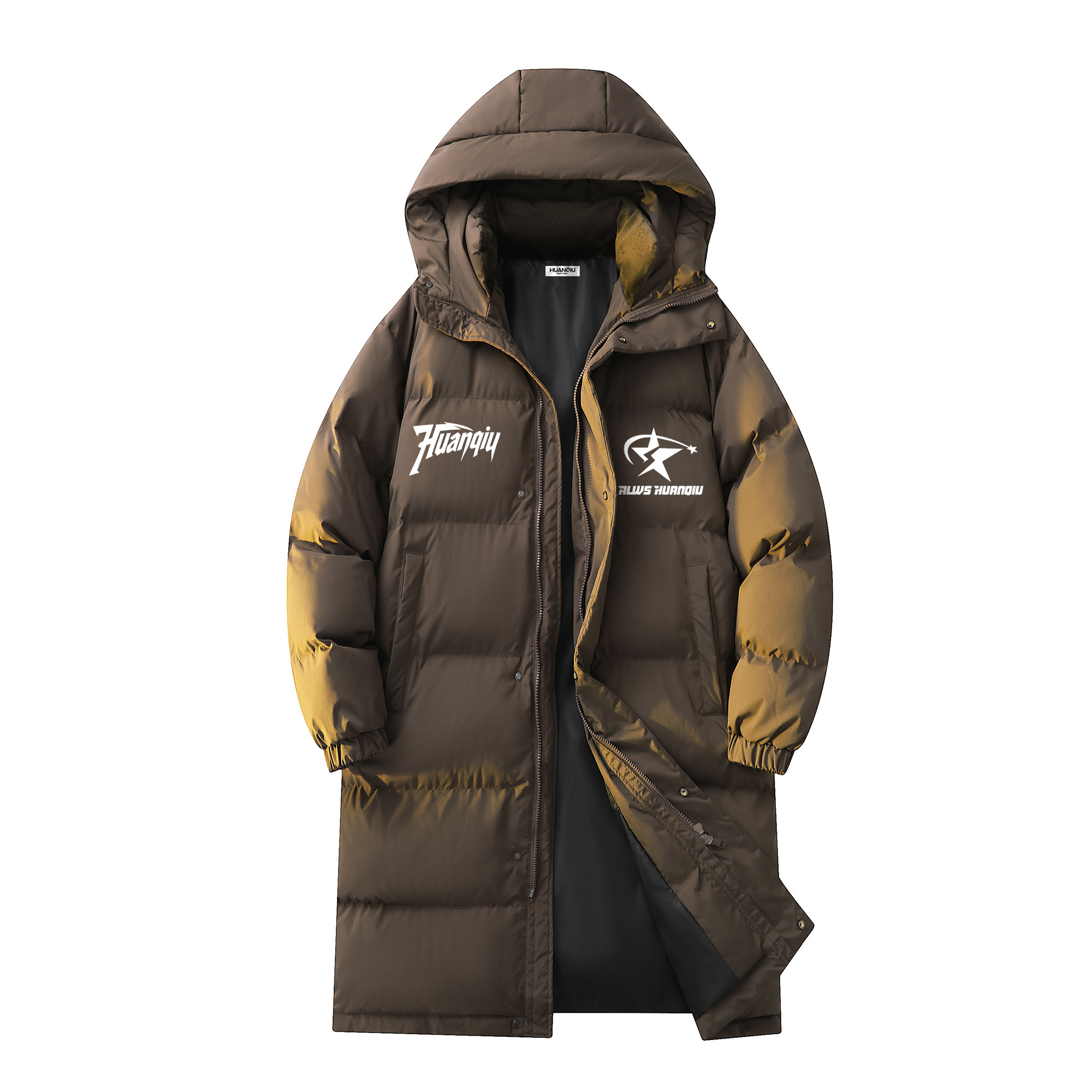 Пуховик Unisex с капюшоном утепленный стеганый HUANQIU, coffee
Пуховик Unisex с капюшоном утепленный стеганый HUANQIU, coffee