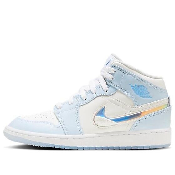 Кроссовки (GS) Air Jordan 1 Mid 'Frozen', синий 
Кроссовки (GS) Air Jordan 1 Mid 'Frozen', синий