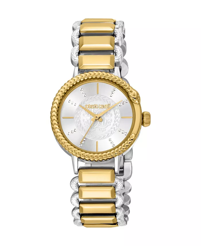 Женские часы Quartz из двухцветной нержавеющей стали, 30 мм Roberto Cavalli
Женские часы Quartz из двухцветной нержавеющей стали, 30 мм Roberto Cavalli