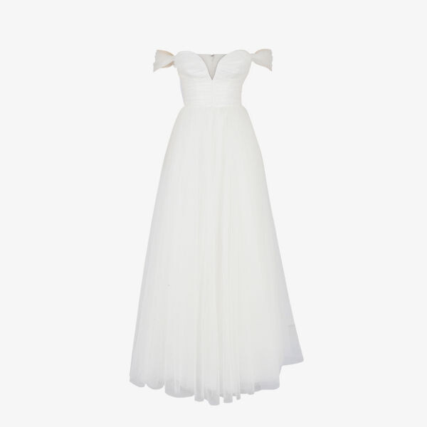 Сказочное свадебное платье из тюля с открытыми плечами House Of Cb, белый
Сказочное свадебное платье из тюля с открытыми плечами House Of Cb, белый