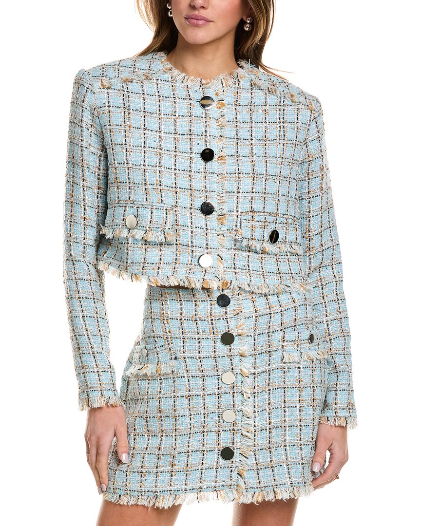 Укороченный твидовый жакет TOCCIN Lainey, синий
Укороченный твидовый жакет TOCCIN Lainey, синий