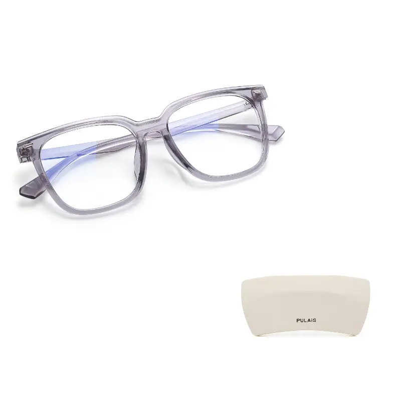 PULAIS Пластиковая квадратная оправа для очков унисекс разноцветная, Light Translucent Gray
PULAIS Пластиковая квадратная оправа для очков унисекс разноцветная, Light Translucent Gray