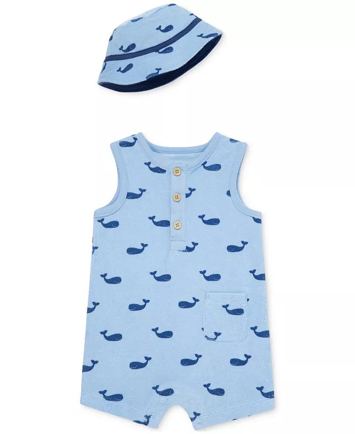 Комплект для мальчиков: комбинезон и шляпа-ведро (2 предмета) Little Me, синий
Комплект для мальчиков: комбинезон и шляпа-ведро (2 предмета) Little Me, синий