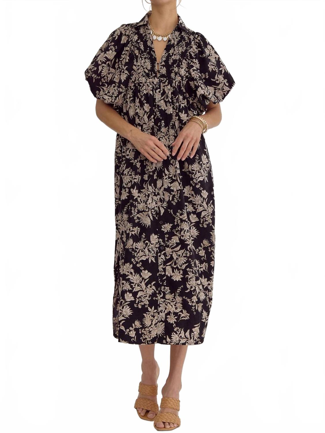 Платье макси Raquel в черном цвете Entro
Платье макси Raquel в черном цвете Entro