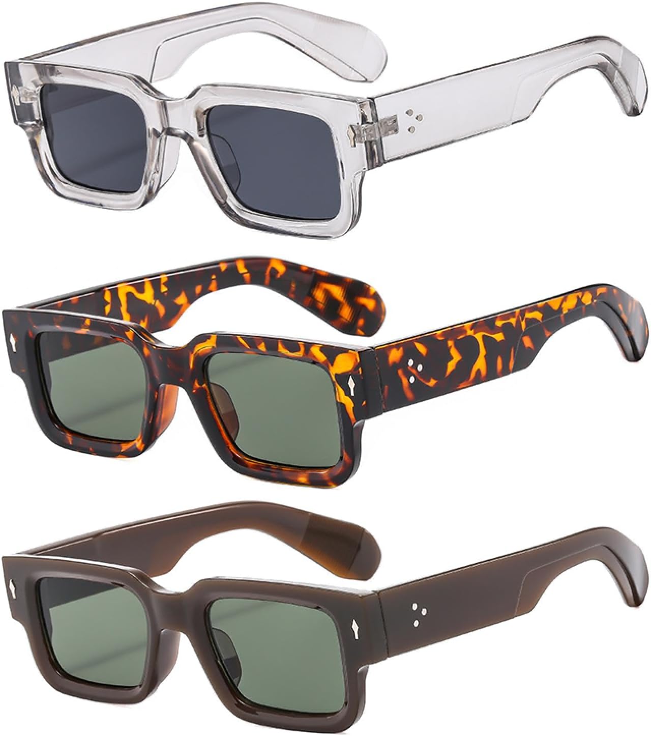 Солнцезащитные очки с защитой от УФ-излучения UV400 | Большая оправа с заклепками | Для женщин и мужчин, для занятий спортом на открытом воздухе и вождения DSVIGF, 3pcs Z11
Солнцезащитные очки с защитой от УФ-излучения UV400 | Большая оправа с заклепками | Для женщин и мужчин, для занятий спортом на открытом воздухе и вождения DSVIGF, 3pcs Z11