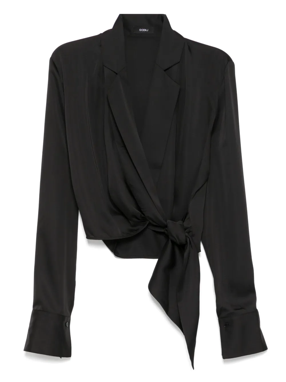 Блузка с лацканами-шалькой Goen.J, черный
Блузка с лацканами-шалькой Goen.J, черный