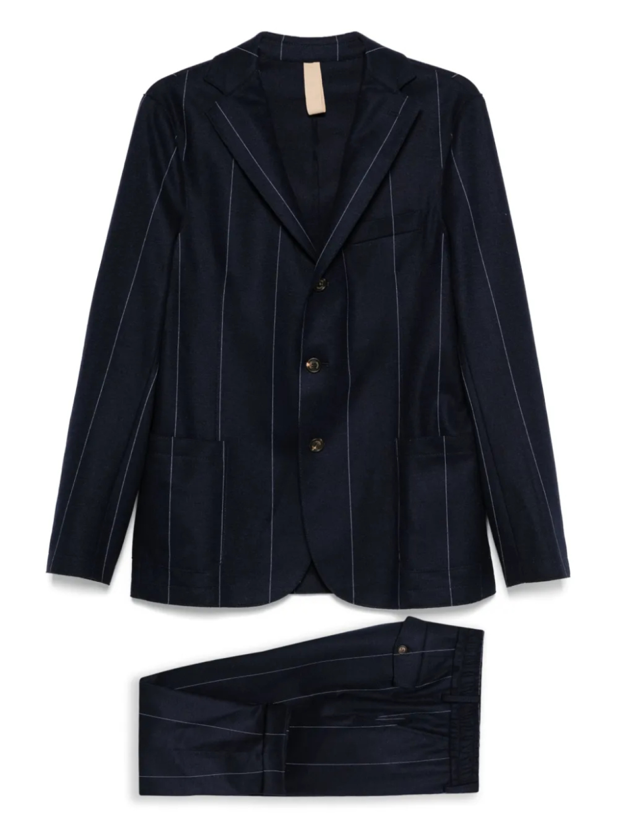 Полосатый однобортный пиджак Eleventy, синий
Полосатый однобортный пиджак Eleventy, синий