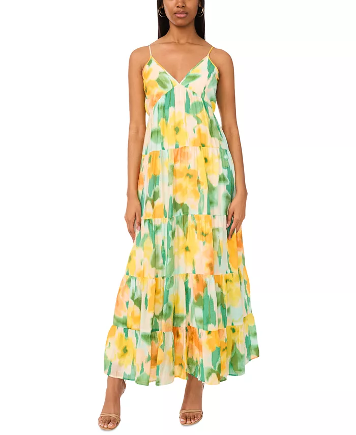 Женское бесшовное макси-платье с принтом и ярусами MSK, зеленый
Женское бесшовное макси-платье с принтом и ярусами MSK, зеленый