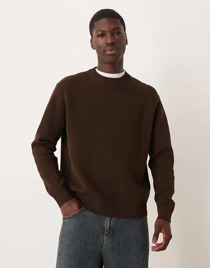 Свободный трикотажный джемпер из отборного 100% хлопка Selected коричневого цвета
Свободный трикотажный джемпер из отборного 100% хлопка Selected коричневого цвета