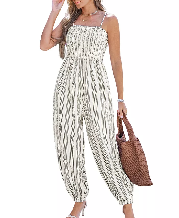 Женский легкий полосатый комбинезон Cupshe, черный
Женский легкий полосатый комбинезон Cupshe, черный