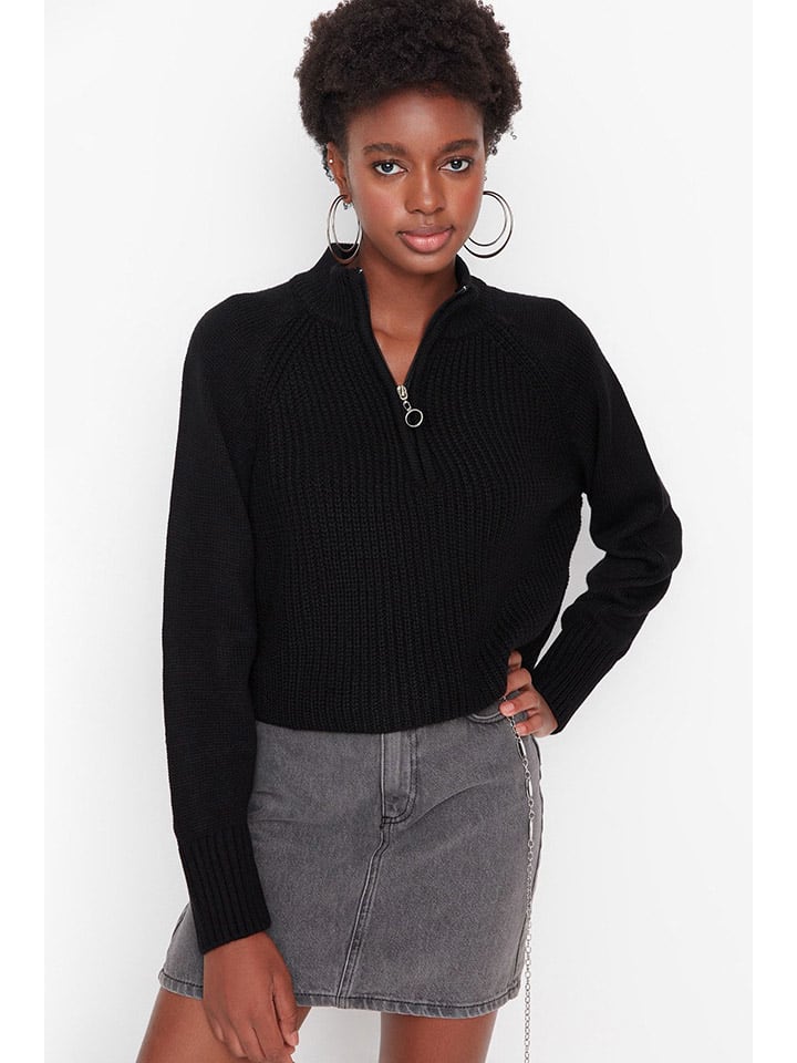 Пуловер trendyol, черный
Пуловер trendyol, черный