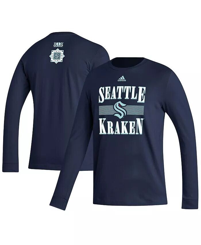 Мужская темно-синяя футболка с длинным рукавом Seattle Kraken Reverse Retro 2.0 Fresh Playmaker Adidas
Мужская темно-синяя футболка с длинным рукавом Seattle Kraken Reverse Retro 2.0 Fresh Playmaker Adidas