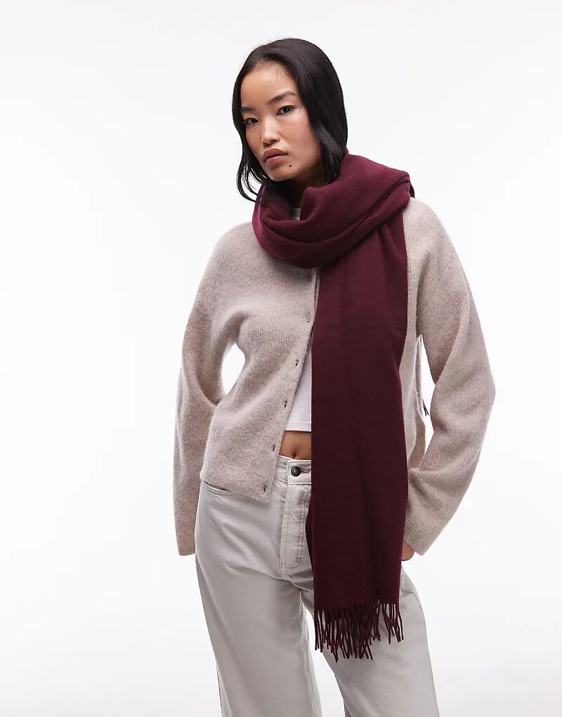 Шарф премиум-класса & Other Stories из чистой шерсти с бахромой по краю, бордового цвета
Шарф премиум-класса & Other Stories из чистой шерсти с бахромой по краю, бордового цвета