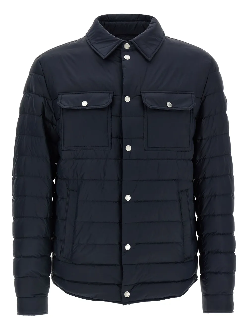 Стеганый пуховик BOSS, синий
Стеганый пуховик BOSS, синий