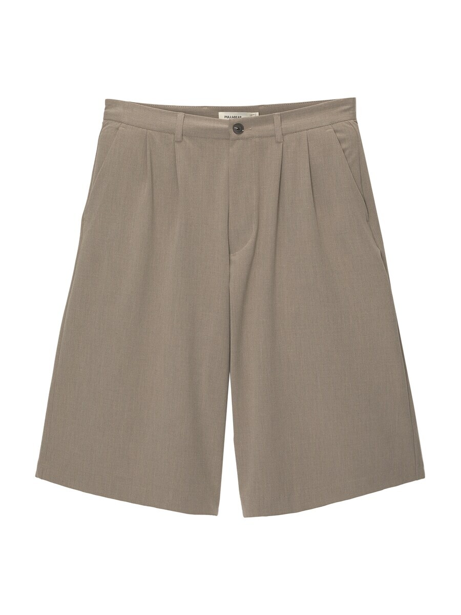 Шорты чинос Pull&Bear Wide leg Pleat-Front Pants, серый
Шорты чинос Pull&Bear Wide leg Pleat-Front Pants, серый