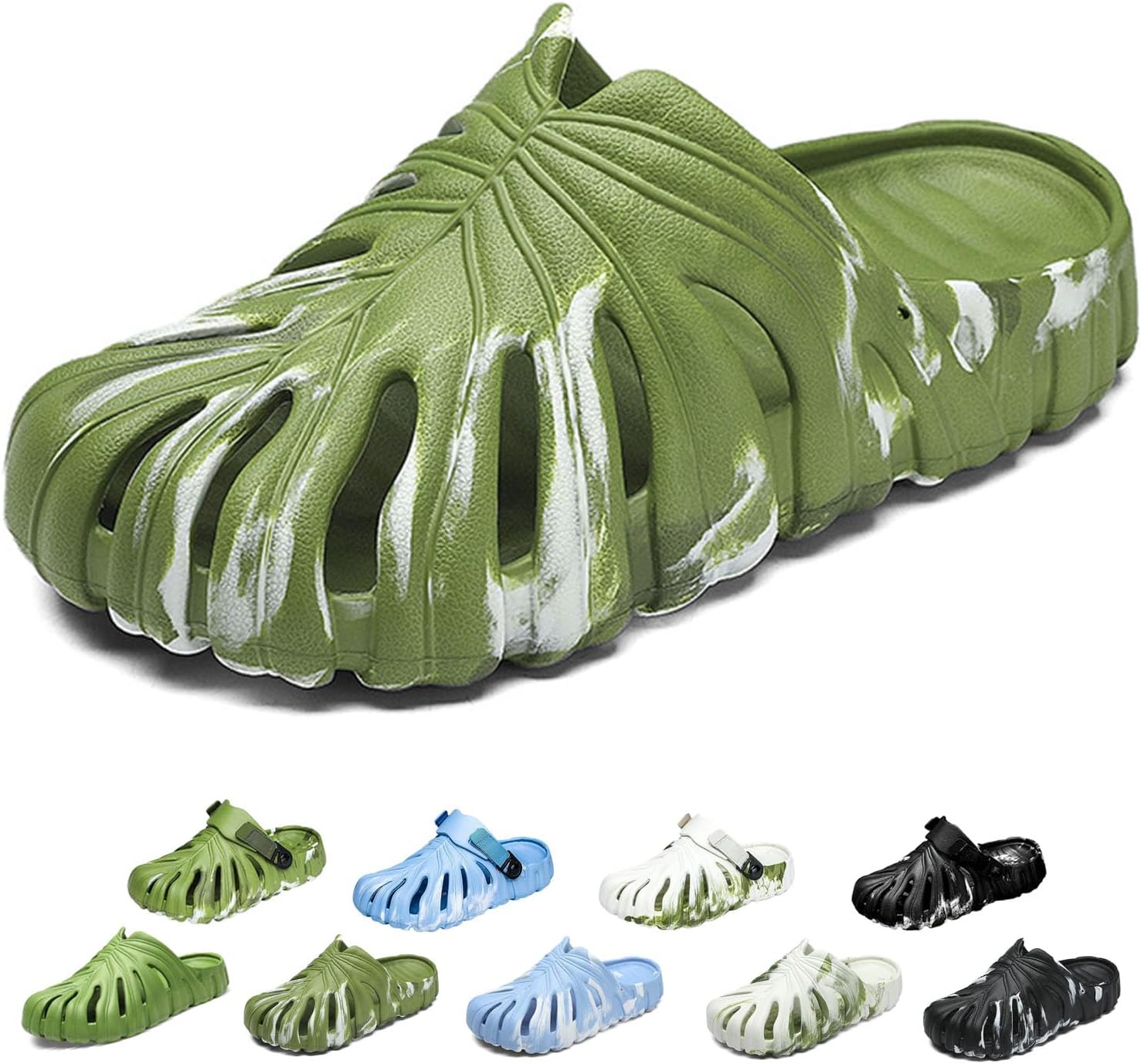 Тапочки Monstera, шлепанцы с листьями Monstera, тапочки с толстой подошвой из EVA, нескользящие, быстро сохнущие, дышащие пляжные шлепанцы Monstera для женщин и мужчин Spacebuyer, зеленый
Тапочки Monstera, шлепанцы с листьями Monstera, тапочки с толстой подошвой из EVA, нескользящие, быстро сохнущие, дышащие пляжные шлепанцы Monstera для женщин и мужчин Spacebuyer, зеленый