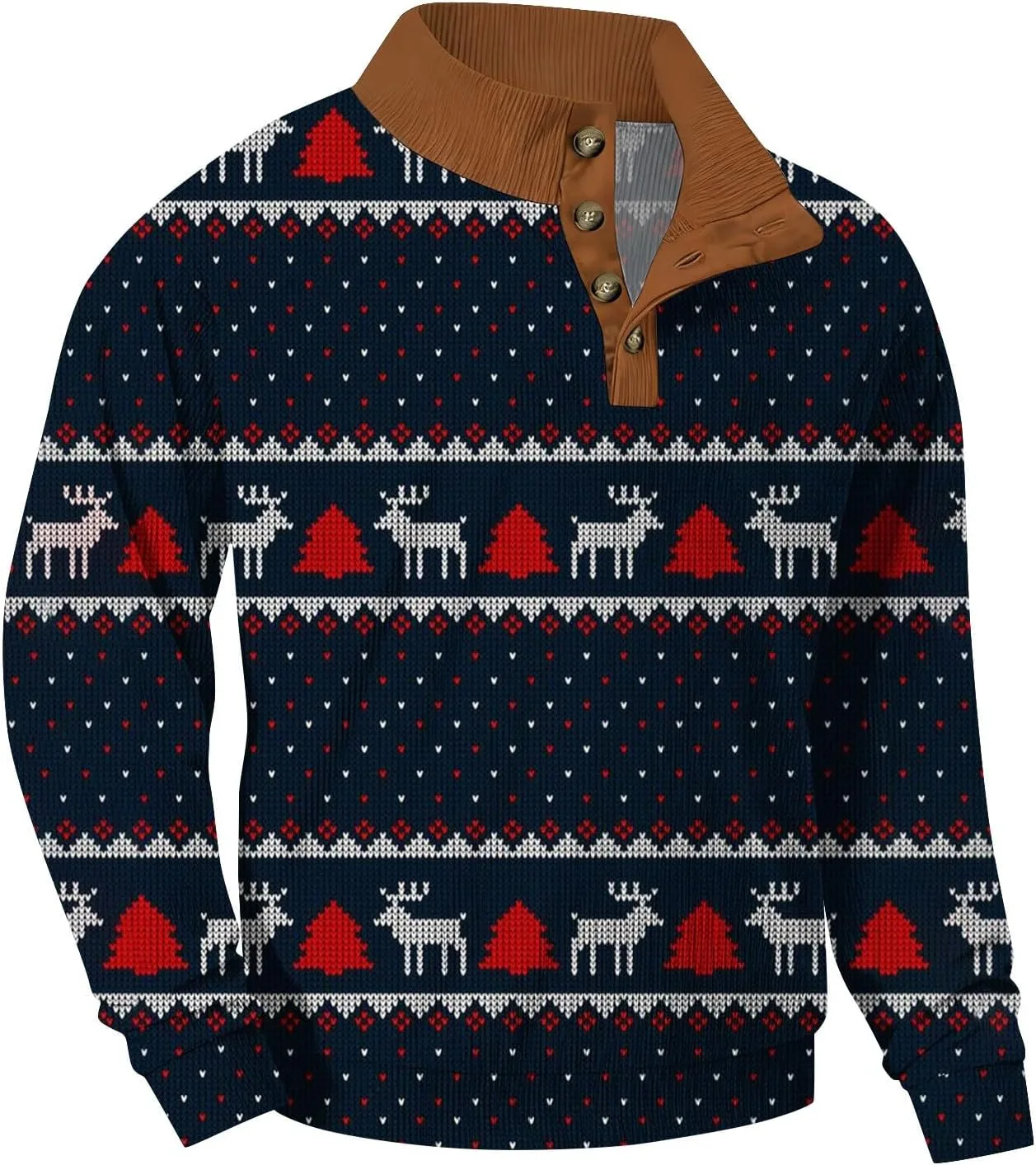 Мужская рождественская веселая толстовка Polo с пуговицами
Мужская рождественская веселая толстовка Polo с пуговицами