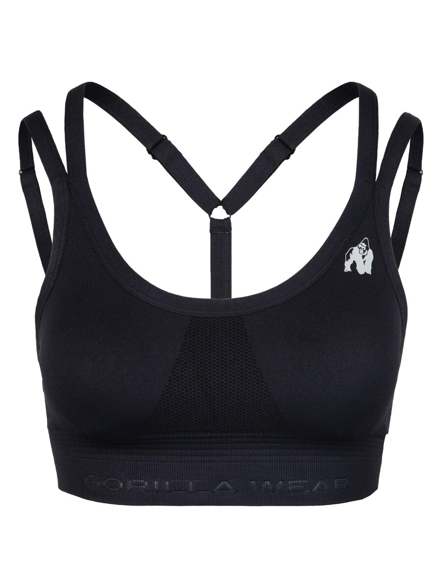Спортивный бюстгальтер без косточек Gorilla Wear Whitney, черный 
Спортивный бюстгальтер без косточек Gorilla Wear Whitney, черный