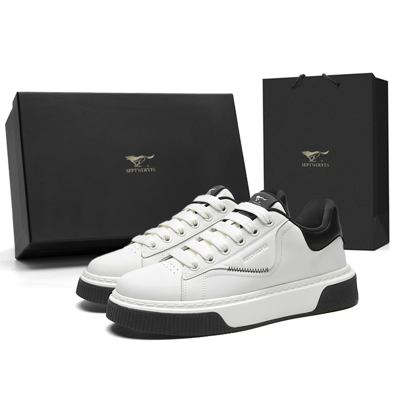 SEPTWOLVES Мужские низкие скейтерские кеды бело-черные, цвет White Black (Standard Leather Shoe Size)
SEPTWOLVES Мужские низкие скейтерские кеды бело-черные, цвет White Black (Standard Leather Shoe Size)