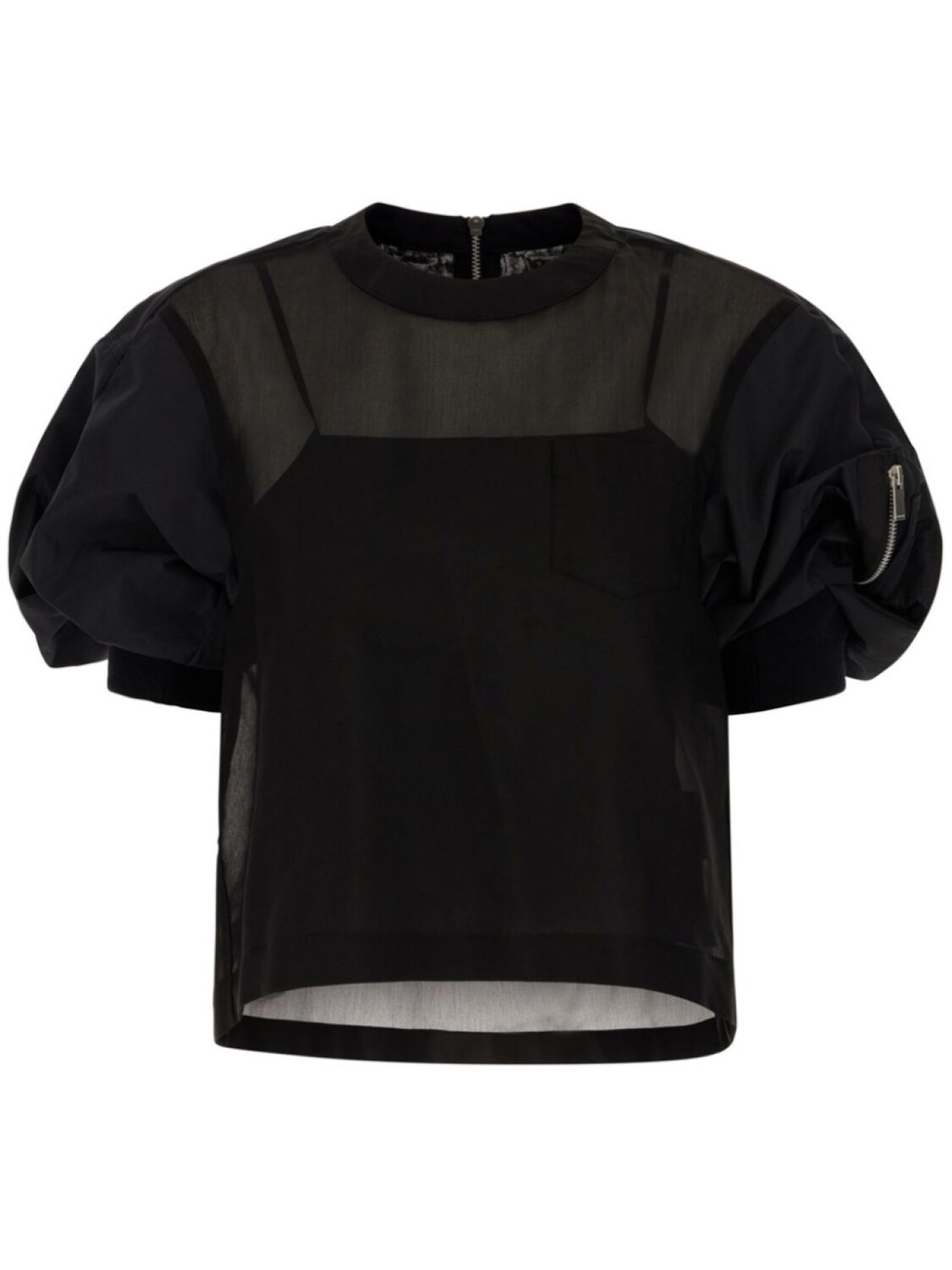 Блузка из хлопковой смеси Sacai, черный
Блузка из хлопковой смеси Sacai, черный