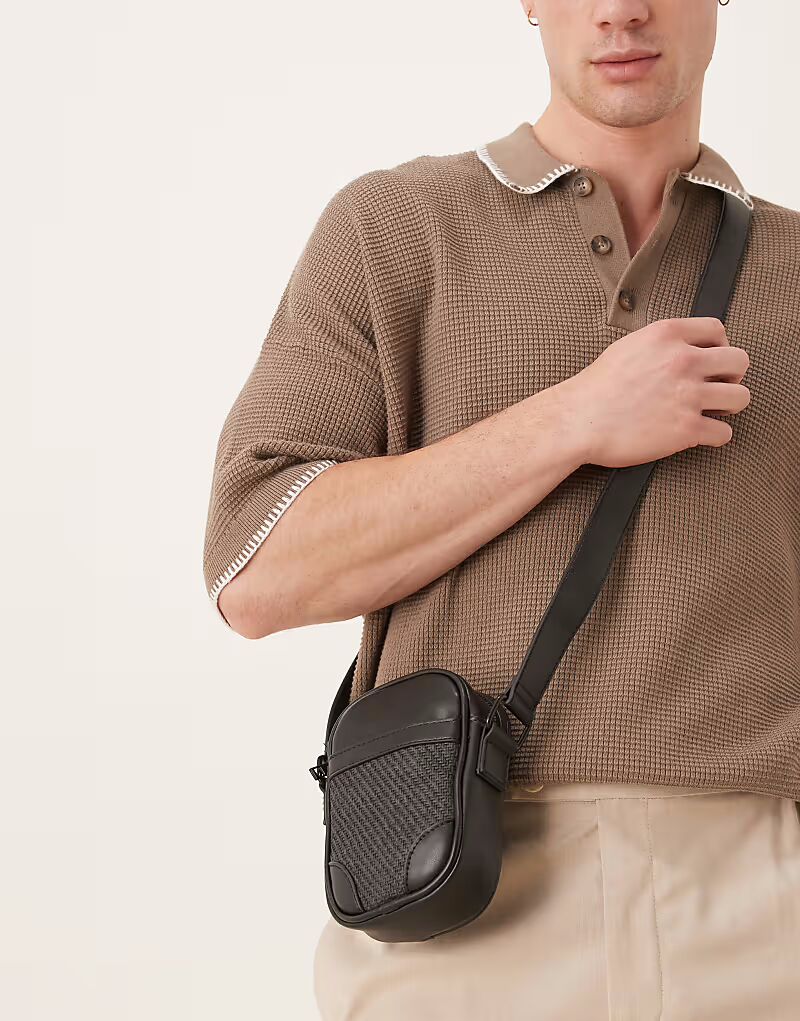 Сумка через плечо ASOS DESIGN из искусственной кожи с ротанговой панелью черного цвета
Сумка через плечо ASOS DESIGN из искусственной кожи с ротанговой панелью черного цвета