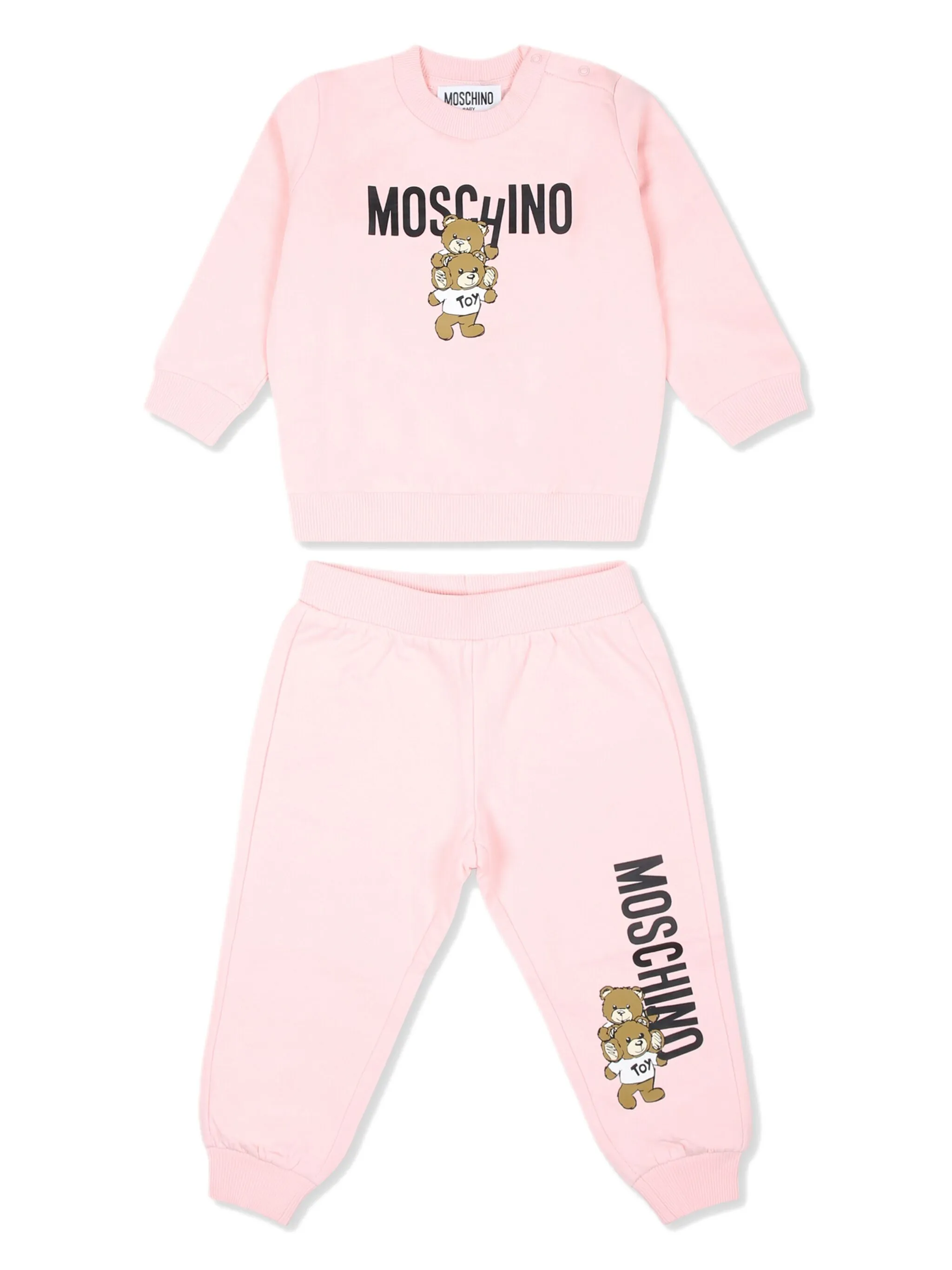 Спортивный костюм с логотипом Moschino Kids, розовый
Спортивный костюм с логотипом Moschino Kids, розовый