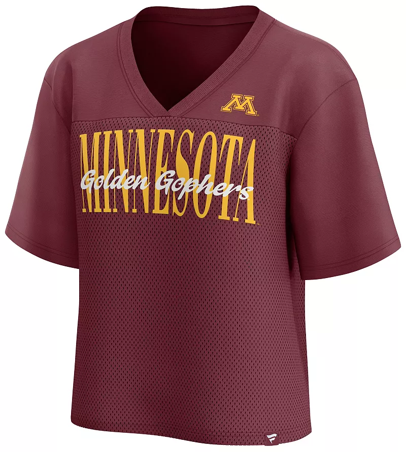 Женская темно-бордовая бейсбольная майка с пуговицами NCAA Minnesota Golden Gophers Fanatics
Женская темно-бордовая бейсбольная майка с пуговицами NCAA Minnesota Golden Gophers Fanatics