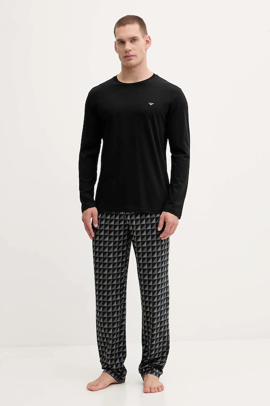 Хлопковая пижама Emporio Armani Underwear, черный
Хлопковая пижама Emporio Armani Underwear, черный