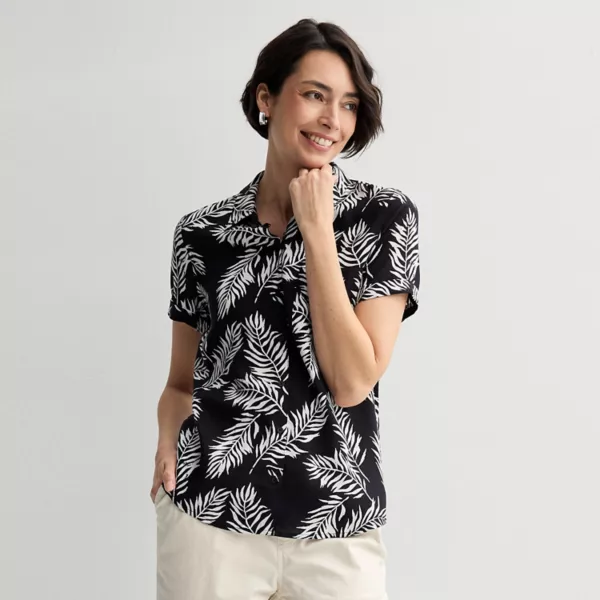 Женская походная рубашка Croft & Barrow, цвет black romantic palm
Женская походная рубашка Croft & Barrow, цвет black romantic palm