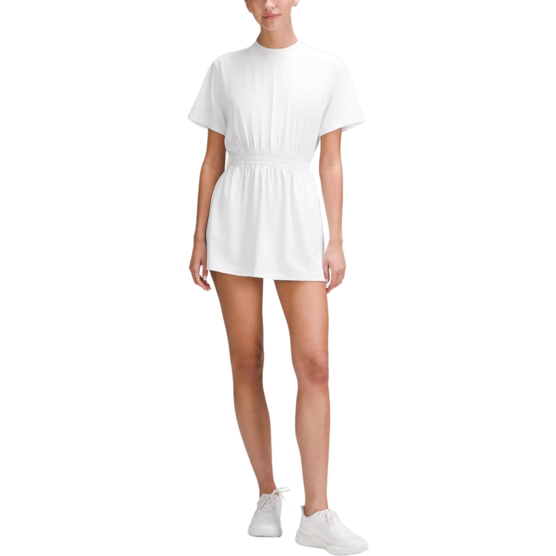 Футболка с коротким рукавом Lululemon, белая 
Футболка с коротким рукавом Lululemon, белая