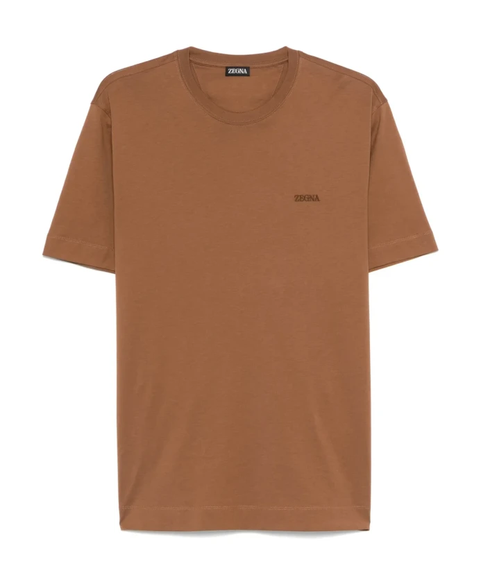 Хлопковая футболка из Италии Zegna, коричневый
Хлопковая футболка из Италии Zegna, коричневый