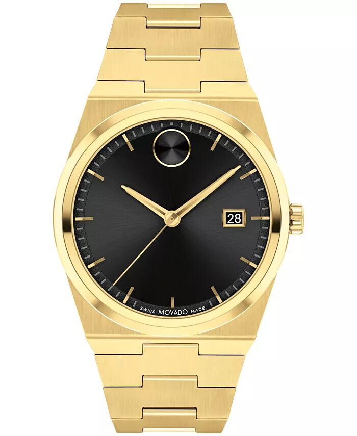 Мужские часы Quest Swiss Quartz Ionic Gold PVD Steel 40 мм Movado, золото 
Мужские часы Quest Swiss Quartz Ionic Gold PVD Steel 40 мм Movado, золото