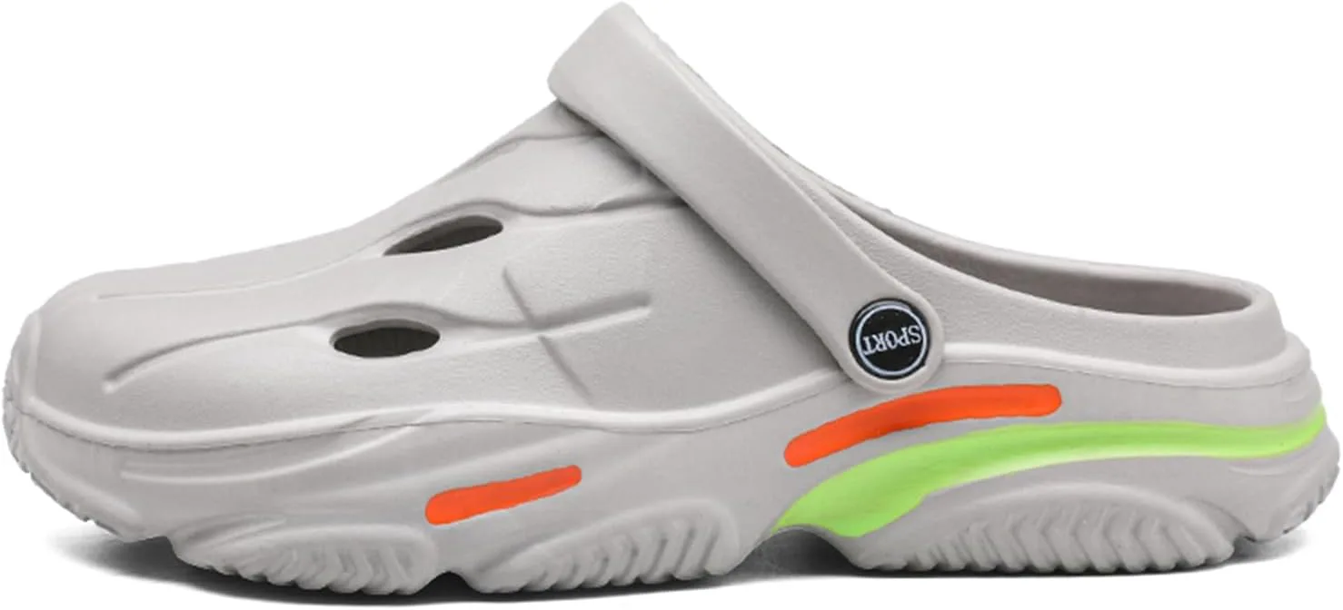 Мужские садовые сабо FLIOZY, слипоны, пляжные шлепанцы, дышащая обувь для душа, сандалии для ходьбы по воде, серый
Мужские садовые сабо FLIOZY, слипоны, пляжные шлепанцы, дышащая обувь для душа, сандалии для ходьбы по воде, серый