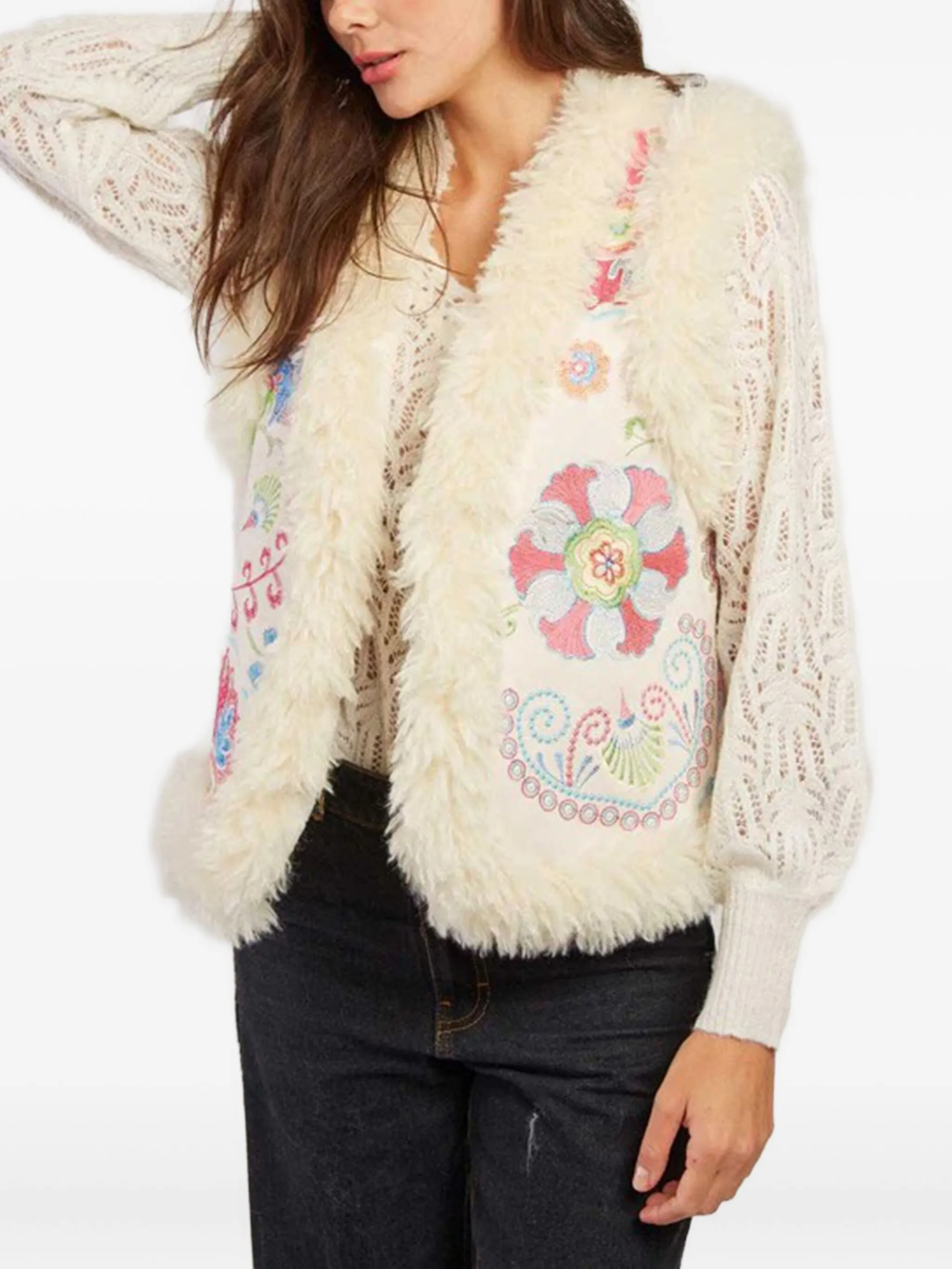 Жилет с цветочным принтом Derhy, бежевый
Жилет с цветочным принтом Derhy, бежевый