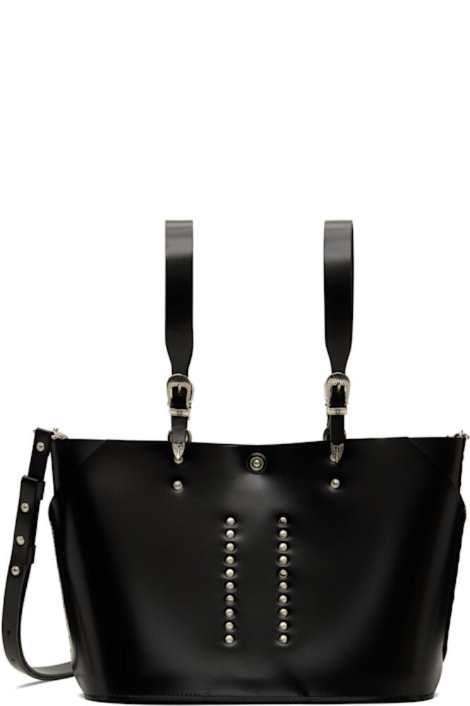 Большая черная кожаная сумка-тоут Toga Pulla
Большая черная кожаная сумка-тоут Toga Pulla